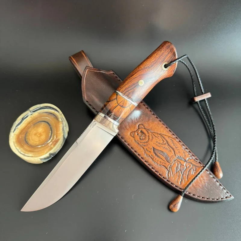 Нож ручной работы. Сталь M398 ТО Бурова Сергея. фото