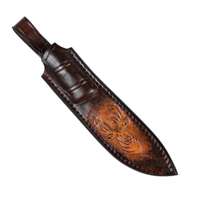 Кожаные ножны с тиснением &laquo;Олень&raquo; фото